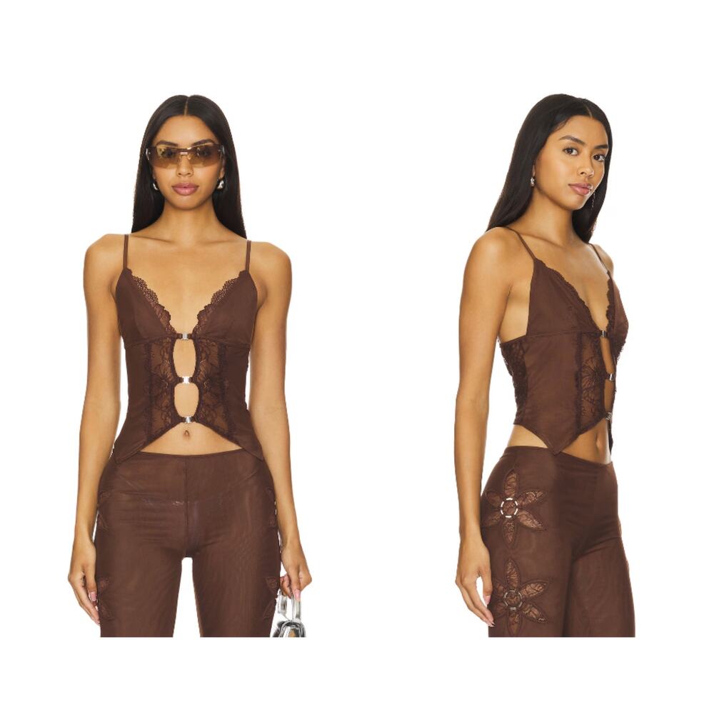 I.AM.GIA x REVOLVE Keller Top in Chocolate Brown
